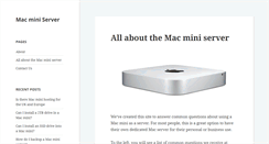 Desktop Screenshot of macminiserver.com