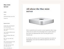 Tablet Screenshot of macminiserver.com